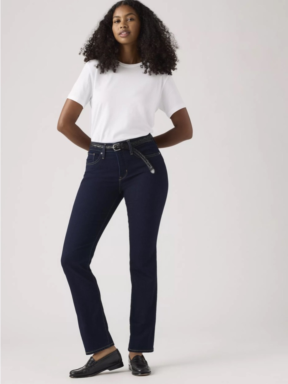 Levi’s 314 Shaping Straight Navy Jeans 28x32